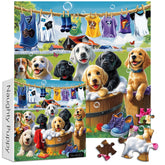 Freche Welpenpuzzle Rätsel 1000 Stücke